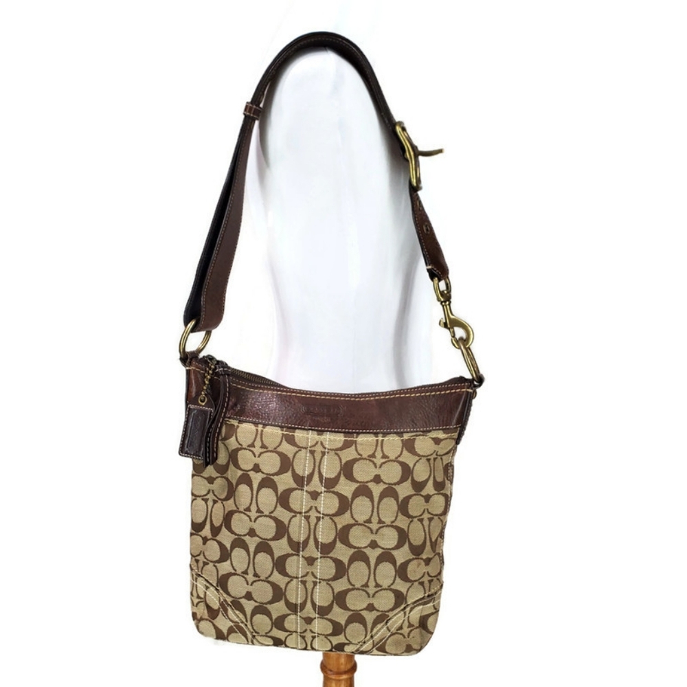 Vintage Coach Duffle Shoulder Crossbody Bag Y2K - Picture 2 of 16